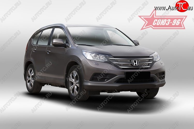 251 р. Декоративные элементы решетки радиатора Souz-96 (d10) Honda CR-V RM1,RM3,RM4 дорестайлинг (2012-2015)  с доставкой в г. Пермь
