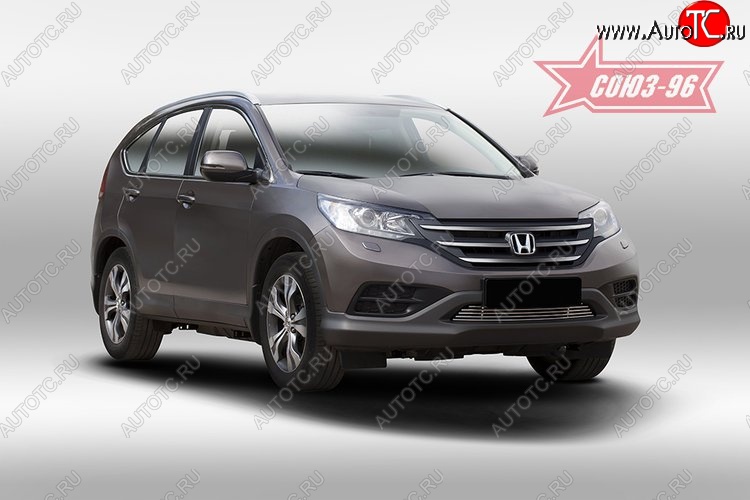 5 084 р. Декоративный элемент воздухозаборника Souz-96 (d10)  Honda CR-V  RM1,RM3,RM4 (2012-2015) дорестайлинг  с доставкой в г. Пермь