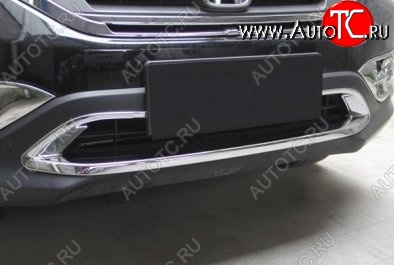 8 049 р. Накладка на передний воздуховод СТ Honda CR-V RM1,RM3,RM4 дорестайлинг (2012-2015)  с доставкой в г. Пермь