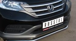 15 249 р. Одинарная защита переднего бампера диаметром 63 мм SLITKOFF Honda CR-V RM1,RM3,RM4 дорестайлинг (2012-2015)  с доставкой в г. Пермь. Увеличить фотографию 2