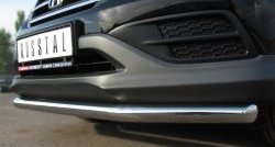 15 249 р. Одинарная защита переднего бампера диаметром 63 мм SLITKOFF Honda CR-V RM1,RM3,RM4 дорестайлинг (2012-2015)  с доставкой в г. Пермь. Увеличить фотографию 3