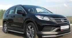 15 249 р. Одинарная защита переднего бампера диаметром 63 мм SLITKOFF Honda CR-V RM1,RM3,RM4 дорестайлинг (2012-2015)  с доставкой в г. Пермь. Увеличить фотографию 4
