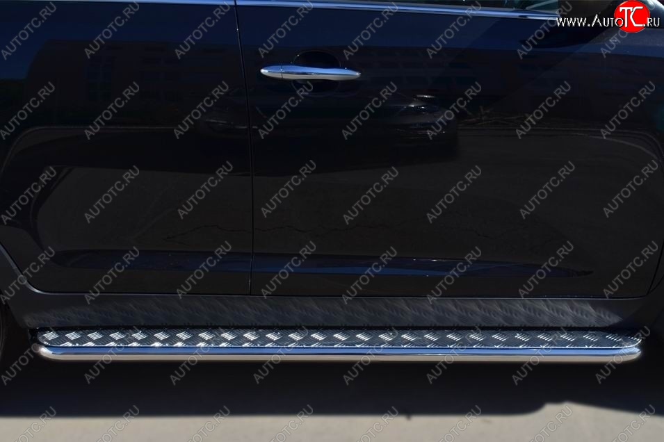 22 999 р. Широкая защита порогов из трубы диаметром 42 мм SLITKOFF v2  Honda CR-V  RM1,RM3,RM4 (2012-2015) дорестайлинг  с доставкой в г. Пермь