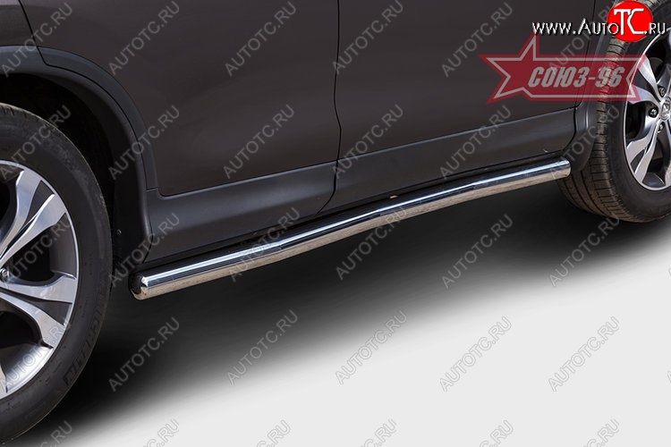 11 789 р. Защита порогов Souz-96 (d60) Honda CR-V RM1,RM3,RM4 дорестайлинг (2012-2015)  с доставкой в г. Пермь