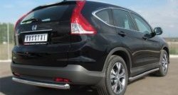 76 999 р. Защита порогов из круглой трубы диаметром 63 мм Russtal Honda CR-V RM1,RM3,RM4 дорестайлинг (2012-2015) (Защита порогов с со скосами на торцах (вариант 1))  с доставкой в г. Пермь. Увеличить фотографию 4