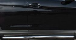 76 999 р. Защита порогов из круглой трубы диаметром 63 мм Russtal Honda CR-V RM1,RM3,RM4 дорестайлинг (2012-2015) (Защита порогов с со скосами на торцах (вариант 1))  с доставкой в г. Пермь. Увеличить фотографию 5