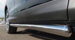 76 999 р. Защита порогов из круглой трубы диаметром 63 мм Russtal Honda CR-V RM1,RM3,RM4 дорестайлинг (2012-2015) (Защита порогов с со скосами на торцах (вариант 1))  с доставкой в г. Пермь. Увеличить фотографию 11