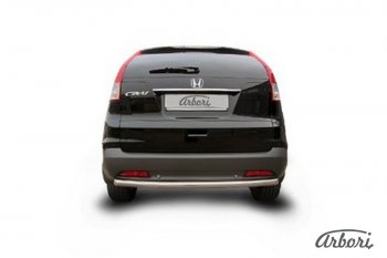 8 999 р. Защита штатных порогов Arbori (нержавейка, d57 mm). Honda CR-V RM1,RM3,RM4 дорестайлинг (2012-2015)  с доставкой в г. Пермь. Увеличить фотографию 2