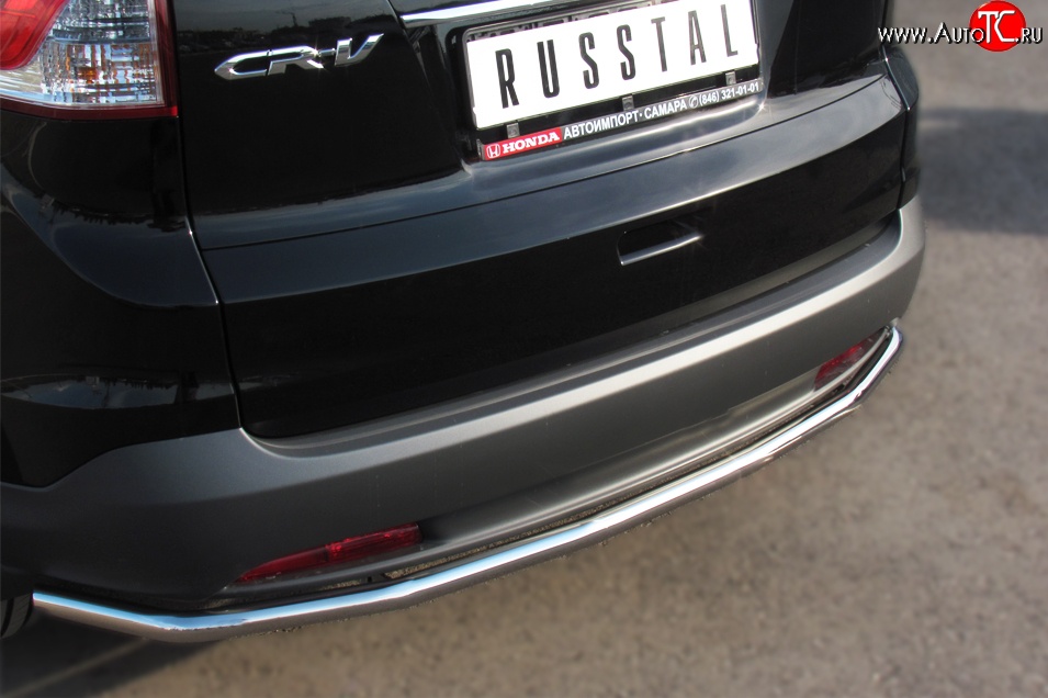 12 999 р. Одинарная защита заднего бампера из трубы диаметром 42 мм SLITKOFF Honda CR-V RM1,RM3,RM4 дорестайлинг (2012-2015)  с доставкой в г. Пермь