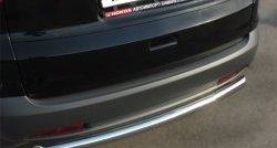 13 449 р. Одинарная защита заднего бампера из трубы диаметром 63 мм SLITKOFF Honda CR-V RM1,RM3,RM4 дорестайлинг (2012-2015)  с доставкой в г. Пермь. Увеличить фотографию 2