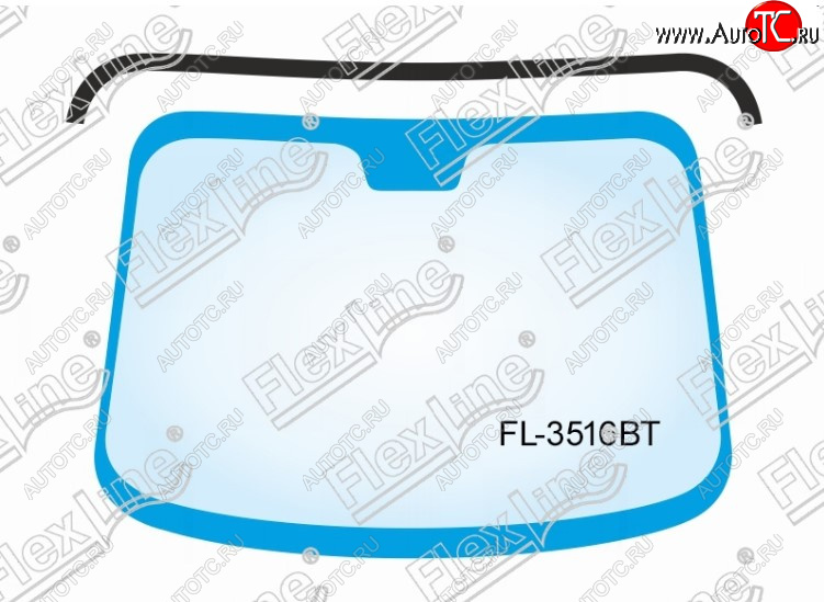 879 р. Молдинг лобового стекла FlexLine  Honda CR-V  RM1,RM3,RM4 (2012-2018) дорестайлинг, рестайлинг  с доставкой в г. Пермь