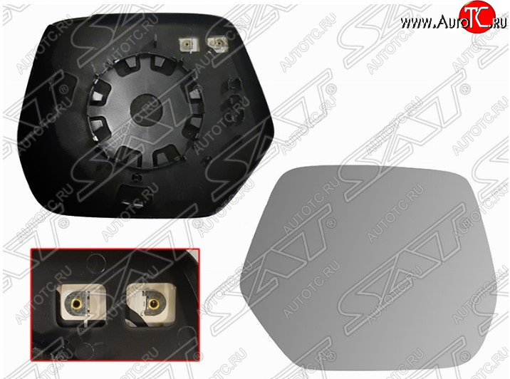 2 999 р. Правое полотно зеркала SAT (асферическое с обогревом) Honda CR-V RM1,RM3,RM4 дорестайлинг (2012-2015)  с доставкой в г. Пермь