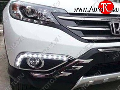 15 499 р. Дневные ходовые огни СТ Honda CR-V RM1,RM3,RM4 дорестайлинг (2012-2015)  с доставкой в г. Пермь