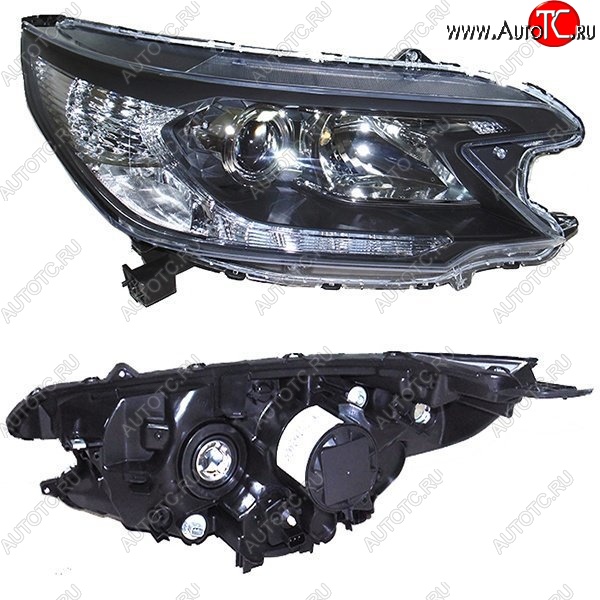 6 499 р. Правая фара SAT Honda CR-V RM1,RM3,RM4 дорестайлинг (2012-2015) (Под ксенон, с электрокорректором)  с доставкой в г. Пермь