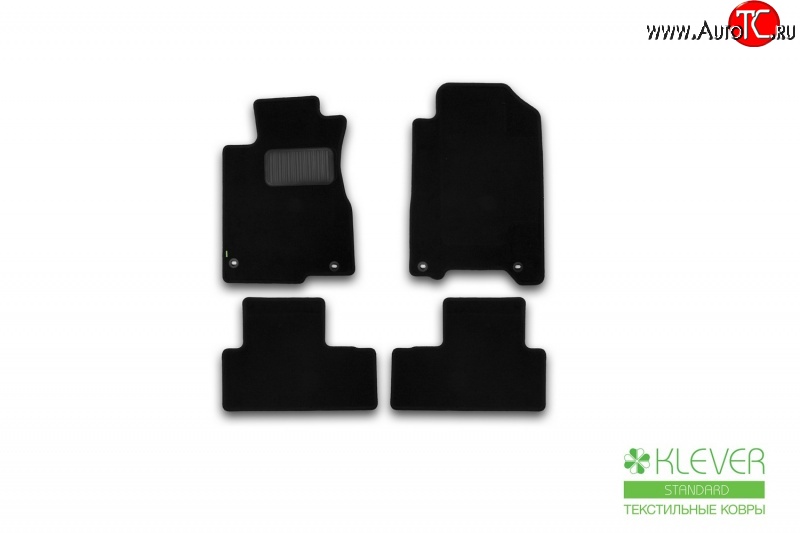 339 р. Коврики в салон Klever Standart. (текстиль)  Honda CR-V  RM1,RM3,RM4 (2012-2015) дорестайлинг (для обычного авто)  с доставкой в г. Пермь