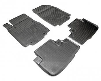 Комплект салонных ковриков Norplast Unidec Honda CR-V  RM1,RM3,RM4 (2012-2015) дорестайлинг (Цвет: черный)