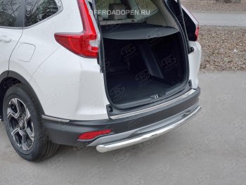 2 749 р. Накладка на задний бампер Russtal (лист) Honda CR-V RW,RT дорестайлинг (2016-2020)  с доставкой в г. Пермь. Увеличить фотографию 3