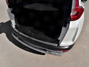 3 099 р. Защитная накладка заднего бампера Russtal (надпись) Honda CR-V RW,RT дорестайлинг (2016-2020)  с доставкой в г. Пермь. Увеличить фотографию 2