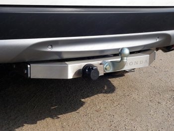 Фаркоп (тягово-сцепное устройство) TCC (надпись Honda) Honda CR-V RW,RT дорестайлинг (2016-2020) (Оцинкованный, шар F)