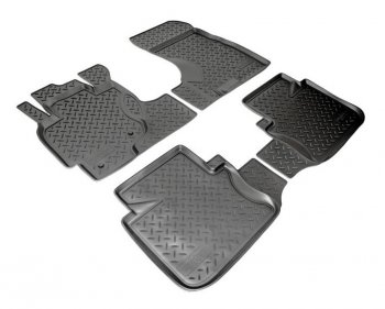 Комплект салонных ковриков Norplast Unidec (АКПП) Honda CR-V  RD1,RD2,RD3 (1995-2001)  дорестайлинг, рестайлинг (Цвет: черный)