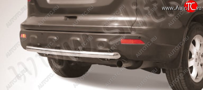 8 999 р. Защита заднего бампера Slitkoff (d57)  Honda CR-V  RE1,RE2,RE3,RE4,RE5,RE7 (2009-2012) рестайлинг (Нержавейка, Полированная)  с доставкой в г. Пермь