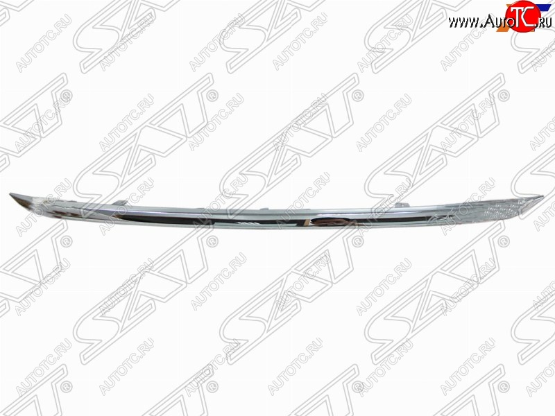 1 599 р. Молдинг решетки радиатора SAT (хром) Honda CR-V RM1,RM3,RM4 дорестайлинг (2012-2015) (Нижний)  с доставкой в г. Пермь