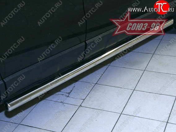 2 564 р. Защита порогов Souz-96 (d60)  Honda CR-V  RE1,RE2,RE3,RE4,RE5,RE7 (2009-2012) рестайлинг  с доставкой в г. Пермь