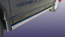 Защита порогов из круглой трубы диаметром 76 мм Slitkoff Honda CR-V  RE1,RE2,RE3,RE4,RE5,RE7 (2009-2012) рестайлинг