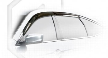 Дефлектора окон CA-Plastiс Honda Crosstour  1 (2009-2016) TF дорестайлинг, TF рестайлинг (Classic полупрозрачный, Без хром.молдинга)