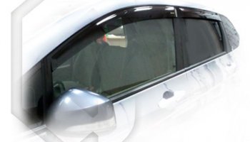 Дефлектора окон (BE1, BE2, BE3, BE4) CA-Plastiс Honda Edix (2004-2009) (Classic полупрозрачный, Без хром.молдинга)