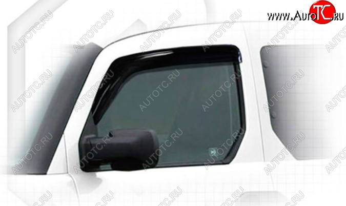 1 839 р. Дефлектора окон CA-Plastic  Honda Element  1 (2008-2011) YH 2-ой рестайлинг (Classic полупрозрачный, Без хром молдинга)  с доставкой в г. Пермь