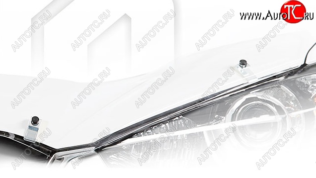 3 399 р. Дефлектор капота (RR1, RR2, RR3, RR4) CA-Plastic exclusive Honda Elysion 1 дорестайлинг (2004-2006) (Classic прозрачный, Без надписи)  с доставкой в г. Пермь