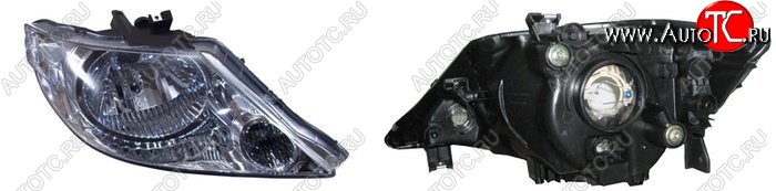 3 599 р. Правая фара SAT (Евросвет) Honda Fit Aria GD дорестайлинг седан (2002-2005)  с доставкой в г. Пермь