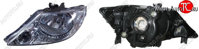 3 599 р. Левая фара SAT (Евросвет) Honda Fit Aria GD дорестайлинг седан (2002-2005)  с доставкой в г. Пермь