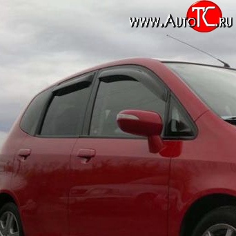 899 р. Дефлекторы окон (ветровики) Novline 4 шт Honda Fit 1 GD дорестайлинг (2001-2004)  с доставкой в г. Пермь