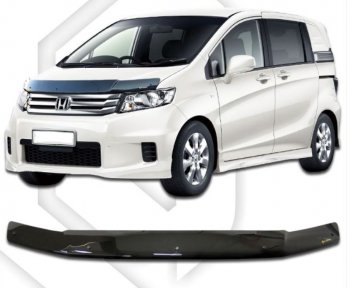 Дефлектор капота CA-Plastiс Honda Freed Spike  1 (2010-2011)  дорестайлинг минивэн