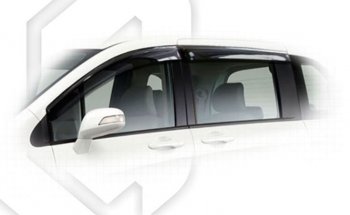 Дефлектора окон CA-Plastic Honda Freed Spike  1 (2010-2014)  дорестайлинг минивэн,  1-ый рестайлинг минивэн (Classic полупрозрачный, Без хром.молдинга)