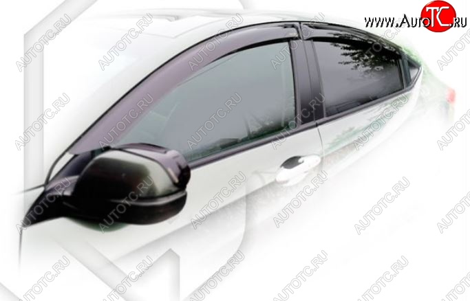 1 899 р. Дефлектора окон CA-Plastiс  Honda HR-V  RU (2014-2018) дорестайлинг (Classic полупрозрачный, Без хром молдингов)  с доставкой в г. Пермь