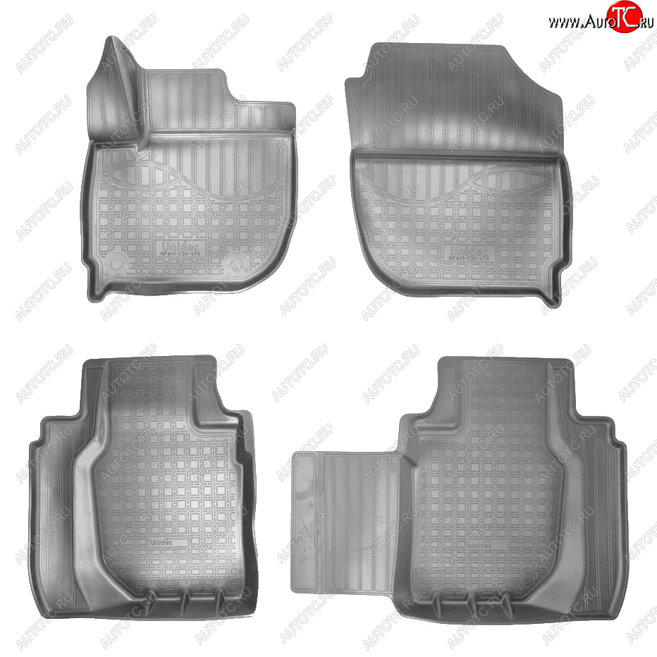 3 299 р. Коврики салона Norplast Unidec  Honda HR-V  RU (2014-2021) дорестайлинг, рестайлинг (Серый)  с доставкой в г. Пермь