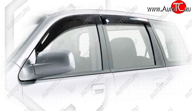 1 899 р. Дефлектора окон (GH1-GH4) CA-Plastiс  Honda HR-V  GH3, GH4 (1998-2005) дорестайлинг 5 дв., рестайлинг 5 дв. (Classic полупрозрачный, Без хром.молдинга)  с доставкой в г. Пермь