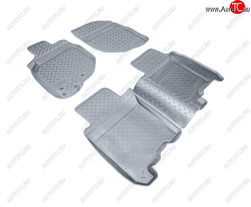 3 069 р. Коврики салона Norplast Unidec  Honda Jazz (2001-2008) (Цвет: серый)  с доставкой в г. Пермь