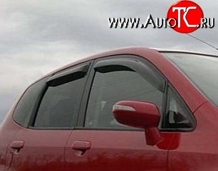 999 р. Комплект дефлекторов окон (ветровиков) 4 шт. Russtal Honda Jazz (2001-2008)  с доставкой в г. Пермь