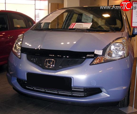 3 199 р. Дефлектор капота NovLine  Honda Jazz (2008-2015)  с доставкой в г. Пермь