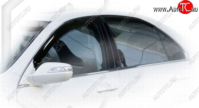 1 999 р. Дефлектора окон KB1 CA-Plastiс  Honda Legend  4 KB1 (2004-2008) дорестайлинг (Classic полупрозрачный, Без хром.молдинга)  с доставкой в г. Пермь