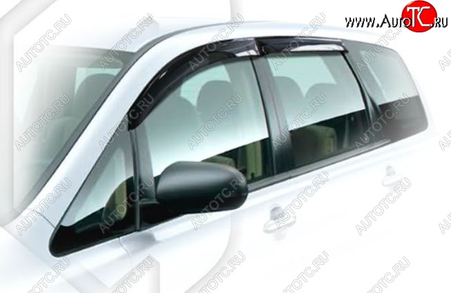 1 999 р. Дефлектора окон (RB1, RB2) CA-Plastiс  Honda Odyssey  3 (2004-2008) (Classic полупрозрачный, Без хром.молдинга)  с доставкой в г. Пермь