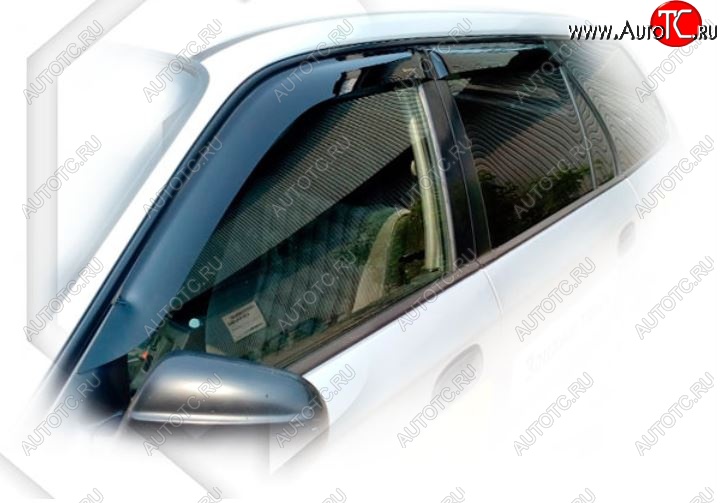 1 899 р. Дефлектора окон EL1 CA-Plastiс exclusive  Honda partner (1996-2005) (Classic полупрозрачный, Без хром.молдинга)  с доставкой в г. Пермь