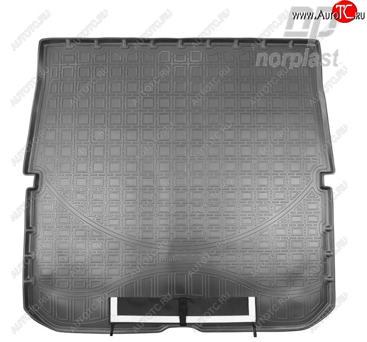3 799 р. Коврик багажника Norplast (7 мест, сложенный 3 ряд) Honda Pilot YF6 рестайлинг (2018-2021) (Черный с погрузочным ковриком (фартуком))  с доставкой в г. Пермь