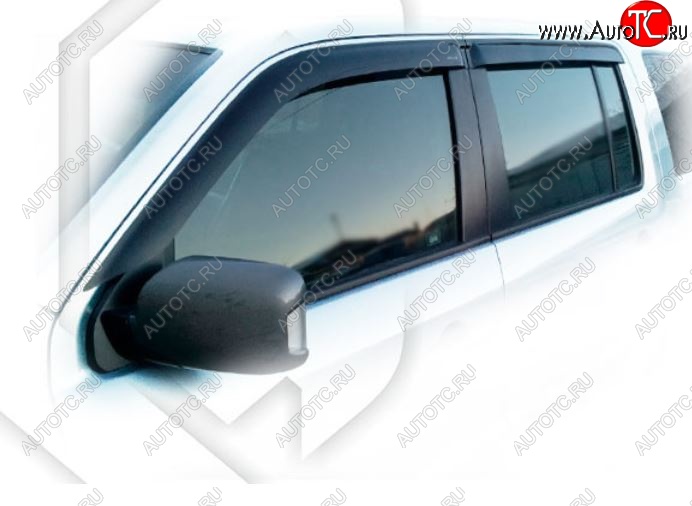 2 079 р. Дефлектора окон CA-Plastiс  Honda Pilot  YF4 (2008-2015) дорестайлинг, рестайлинг (Classic полупрозрачный)  с доставкой в г. Пермь