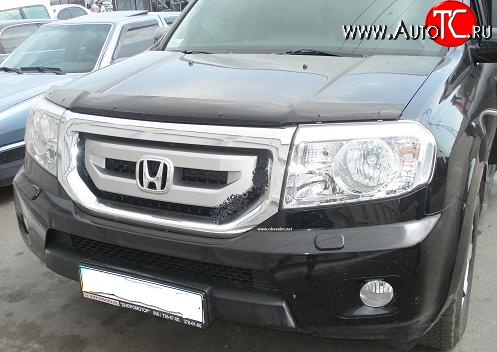 5 079 р. Дефлектор капота NovLine  Honda Pilot  YF4 (2008-2015) дорестайлинг, рестайлинг  с доставкой в г. Пермь