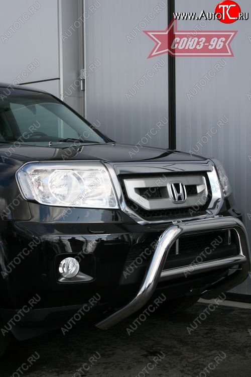 20 114 р. Защита переднего бампера Souz-96 (d76)  Honda Pilot  YF4 (2008-2015) дорестайлинг, рестайлинг  с доставкой в г. Пермь